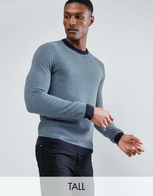 Jersey de cuello redondo a rayas de Ted Baker TALL