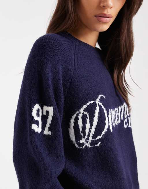 Jersey de estar por casa azul marino con patrón "Dreamers" de Cotton On, 3 de 4