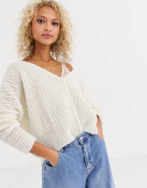 Jersey de mezcla de lana de alpaca Moonbeam de Free People