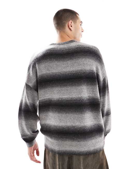 Jersey gris a rayas degradadas extragrande de ADPT , 2 de 4
