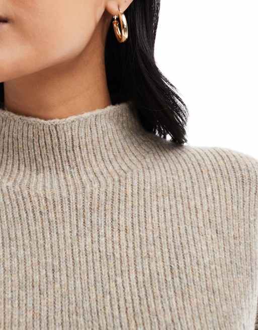 Jersey gris claro con cuello alto de Abercrombie & Fitch, 3 de 4