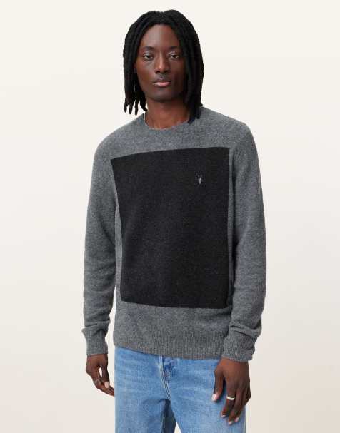 Jersey gris con cuello redondo de punto Lobke de AllSaints - view 1