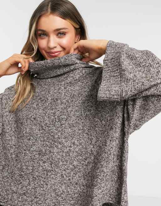 Jersey gris de cuello alto de Lottie And Holly