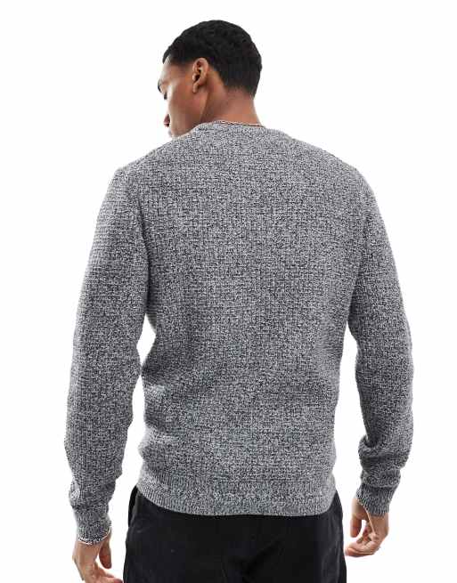 Jersey gris de manga larga de punto de arroz de River Island , 3 de 4