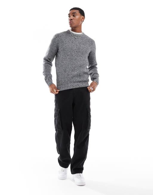 Jersey gris de manga larga de punto de arroz de River Island , 4 de 4
