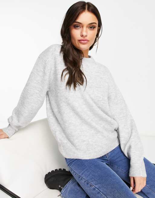 Jersey gris de punto de Pimkie
