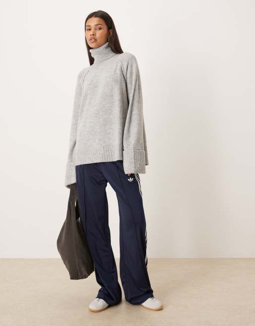 Jersey gris jaspeado con cuello y puños vueltos de JJXX, 2 de 4
