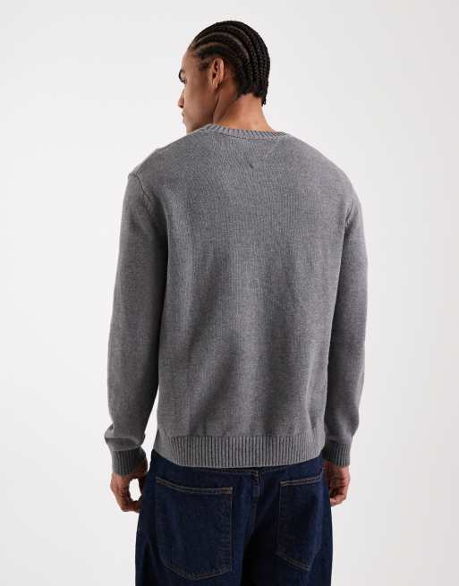Jersey gris jaspeado con detalle de bandera de Tommy Jeans, 3 de 5