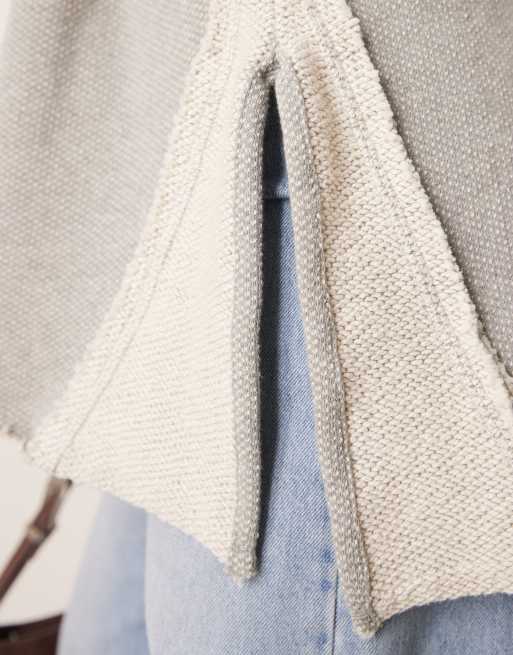 Jersey gris jaspeado muy holgado de Free People, 3 de 4