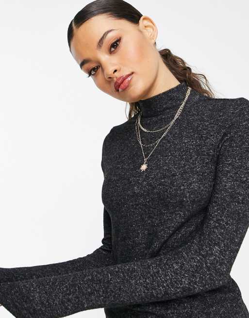 Jersey gris con cuello alto de de Vero Moda (parte de un conjunto) | ASOS