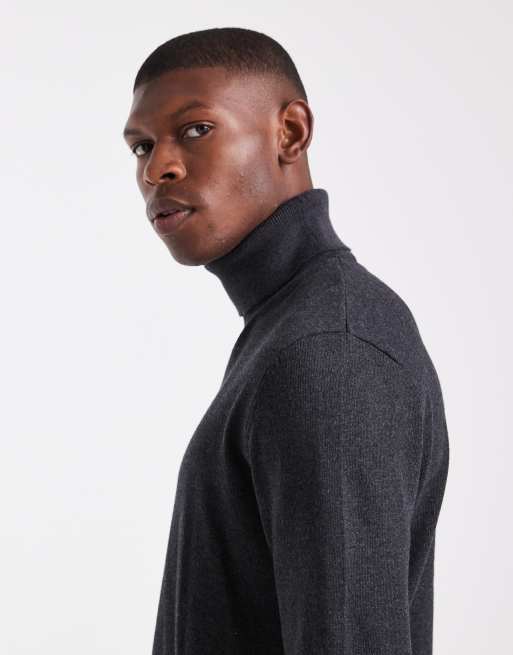 Jersey gris oscuro con cuello vuelto de JJ Rebel, 4 de 5