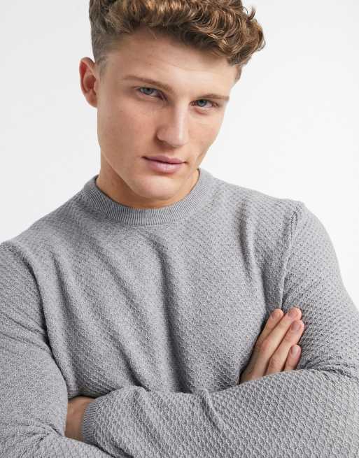 Jersey gris texturizado de Only & Sons, 3 de 4
