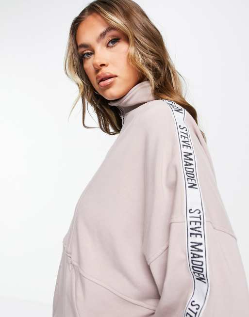 Jersey lila con media cremallera de felpa Afleece de Steve Madden, 4 de 4