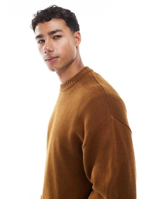 Jersey marrón extragrande de Jack & Jones, 3 de 5
