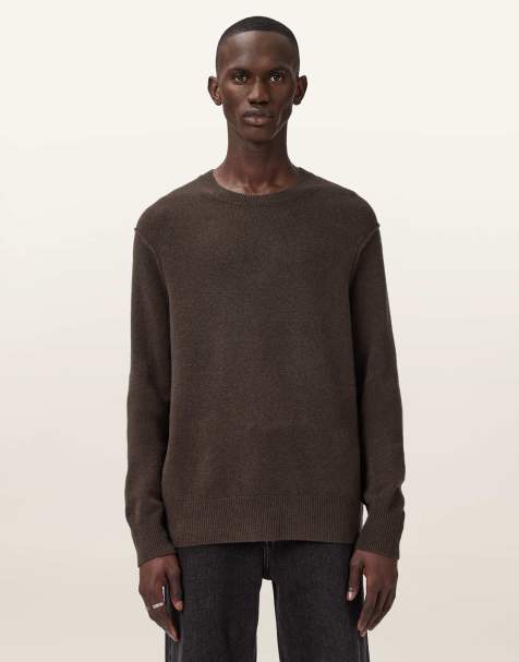 Jersey marrón topo con cuello redondo Statten de AllSaints - view 1
