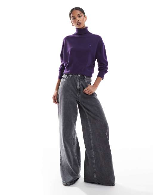 Jersey morado oscuro con cuello alzado Joy de Scalpers