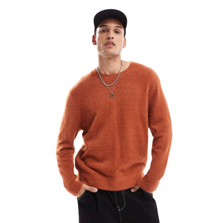 Jersey naranja tostado con cuello redondo Elmsford de Vans ASOS
