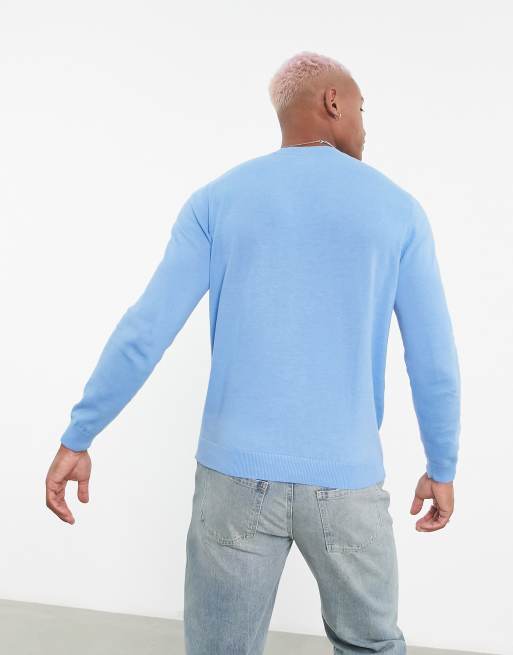Jersey navideño azul con estampado de langosta festiva de punto de ASOS DESIGN, 2 de 4