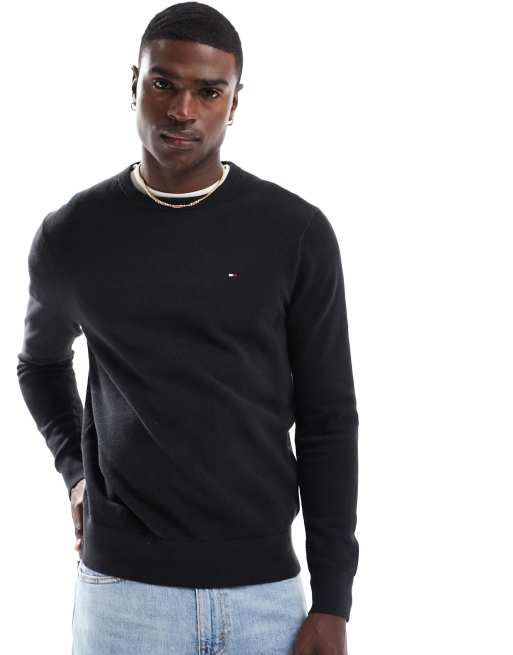 Jersey negro básico de Tommy Hilfiger, 3 de 4