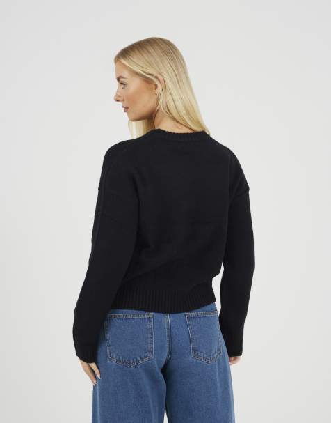 Jersey negro con bordado de langosta de Brave Soul - view 1