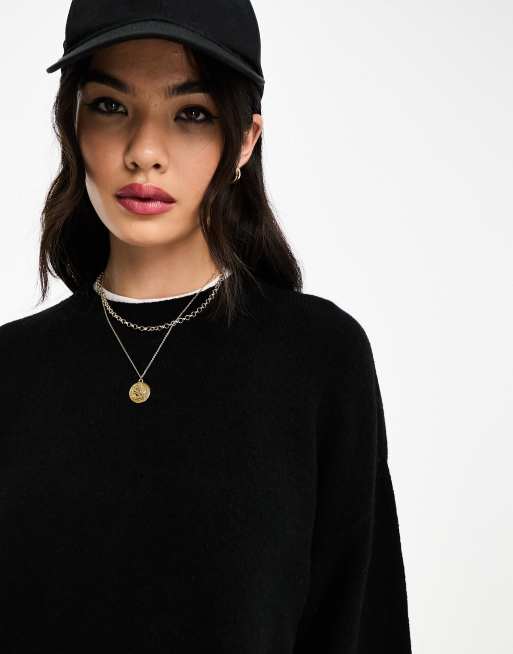 Jersey negro con cuello redondo de & Other Stories, 4 de 4