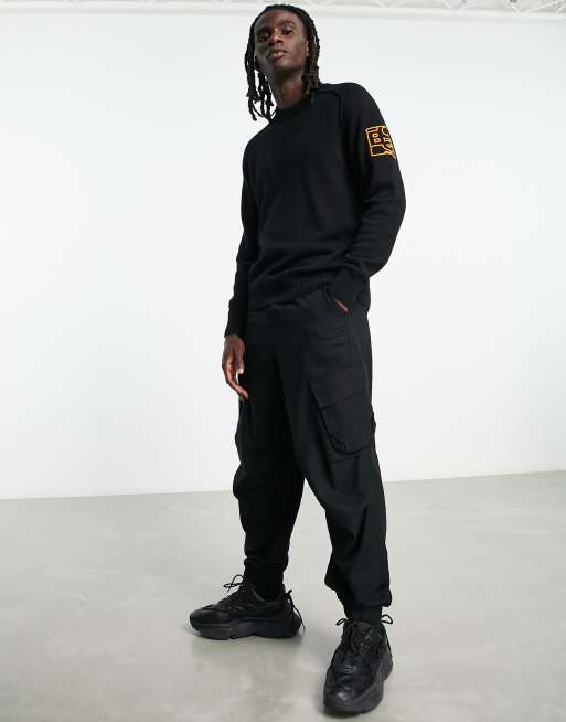 Jersey negro con logo en la manga Play Kimede de BOSS Orange, 4 de 4