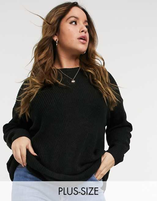 Jersey negro de cuello redondo de Yours