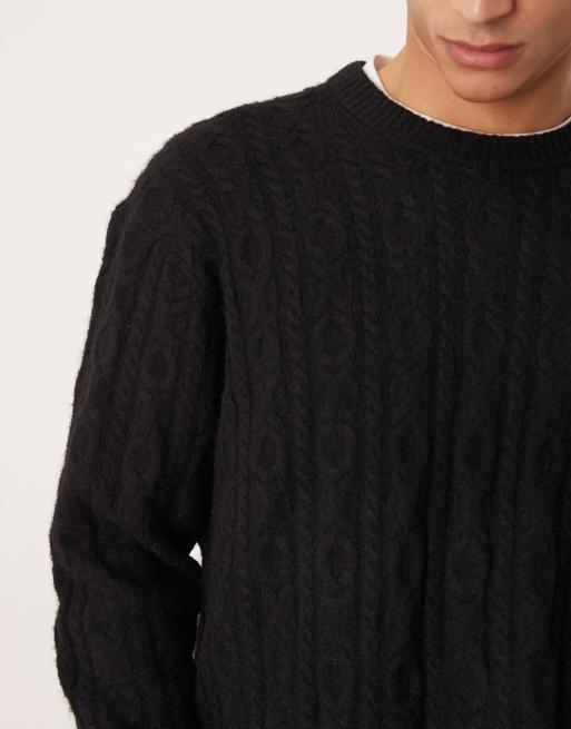 Jersey negro de punto de ochos de Abercrombie & Fitch, 5 de 5