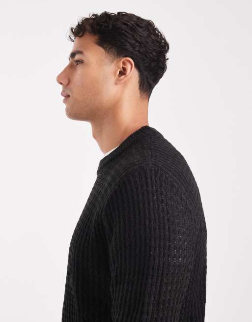 Jersey negro de punto texturizado de JJ Rebel, 4 de 5