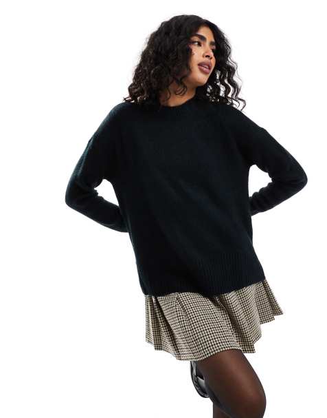 Jersey negro extragrande con cuello alto de Vero Moda - view 1