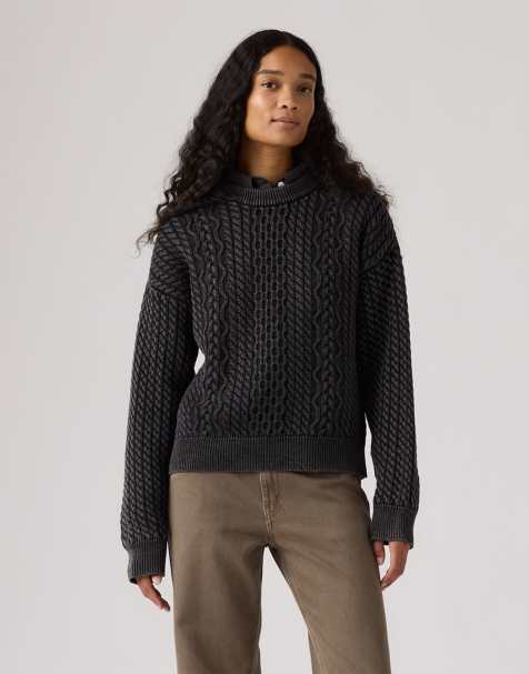 Jersey negro lavado con cuello redondo de punto de ochos Leilah de Levi's - view 1
