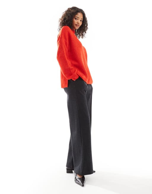 Jersey rojo con cuello alto y mangas anchas de Pimkie, 3 de 4