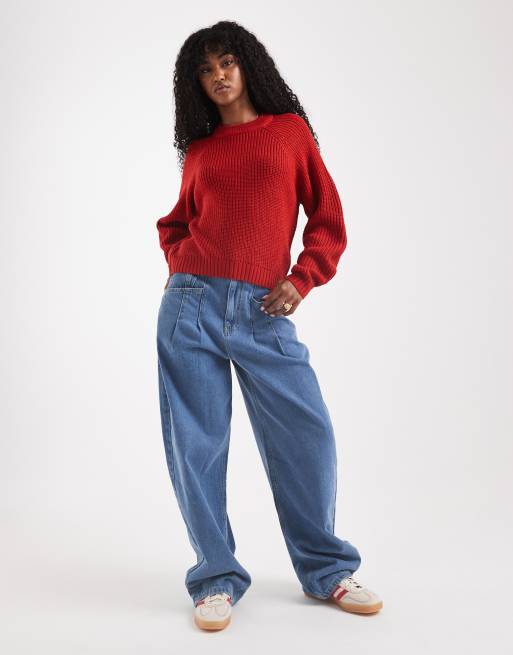 Jersey rojo con cuello redondo de Threadbare, 2 de 4