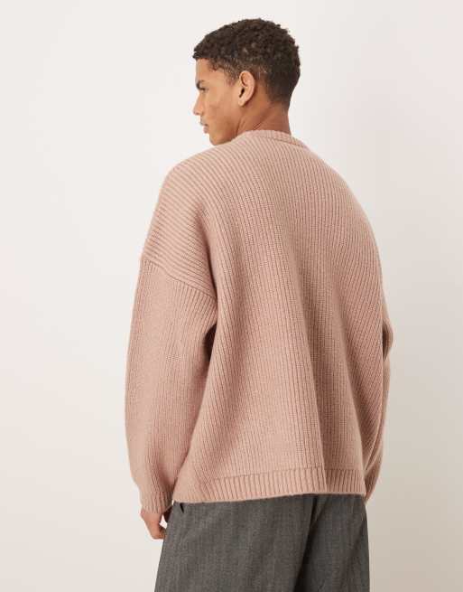 Jersey rosa claro de corte cuadrado ultragrande de punto inglés de ASOS DESIGN, 3 de 5