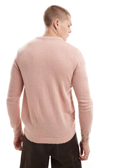 Jersey rosa de punto ligero cepillado de ASOS DESIGN, 2 de 4