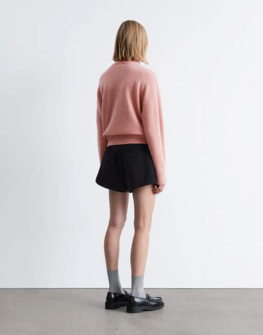 Jersey rosa holgado con cuello alto de punto de & Other Stories, 3 de 4