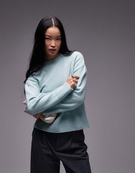 Jersey verde claro con cuello redondo de & Other Stories - view 1