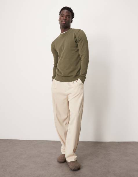 Jersey verde con cuello subido de punto de Selected Homme  - view 1