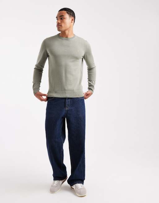 Jersey verde de lana de merino Mullen de Farah , 2 de 5