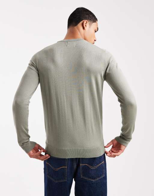Jersey verde de lana de merino Mullen de Farah , 3 de 5