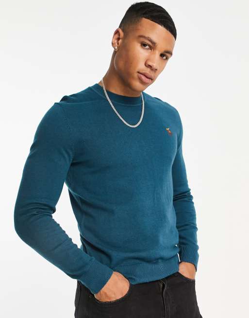 Jersey verde de punto de Abercrombie & Fitch