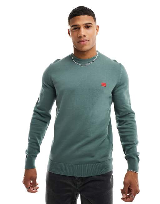 Jersey verde de punto San Cassius de HUGO 