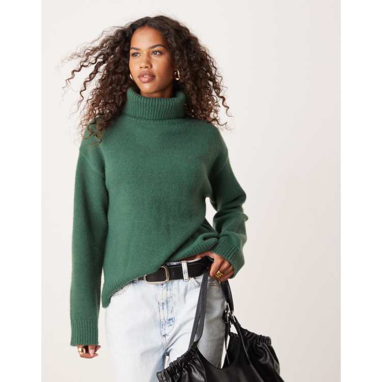 Sueter Escolar Sueter Verde Botella Jersey Escolar Cuello Pico Azul