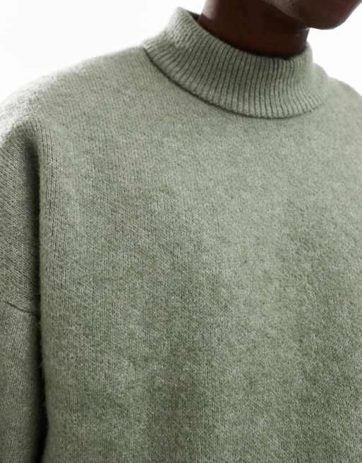 Jersey verde extragrande con cuello redondo de ADPT, 3 de 4