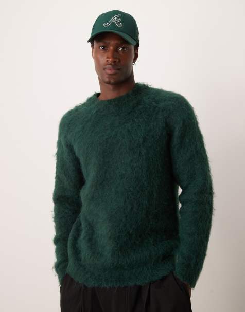 Jersey verde oscuro de punto mullido de ASOS DESIGN - view 1