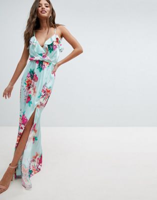 Jessica Wright Floral Maxi Dress-Blue - Jessica Wright online sale ...