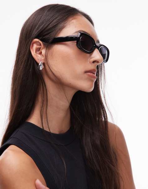Jimmy Fairly The Abyss rectangle sunglasses in black - view 1