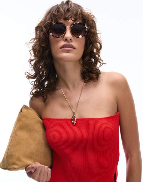 Jimmy Fairly - The Angie - Occhiali da sole rotondi ampi tartarugati - view 1