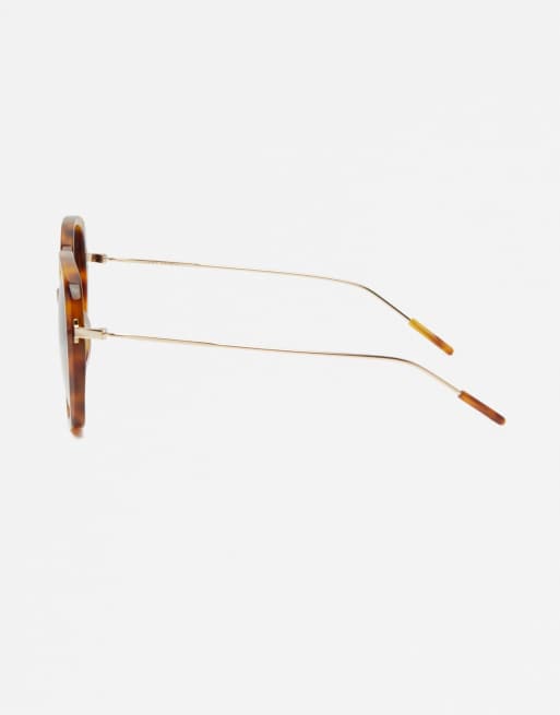 Jimmy Fairly – The Marilu – Eckige Oversize-Sonnenbrille in Vintage-Schildpatt-Optik, 4 von 5