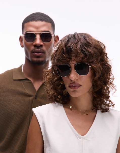 Jimmy Fairly – The Rocky – Runde Metall-Sonnenbrille in Silber - view 1
